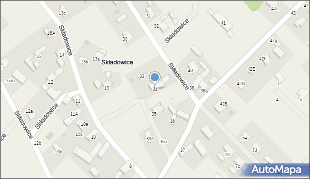 Składowice, Składowice, 34, mapa Składowice