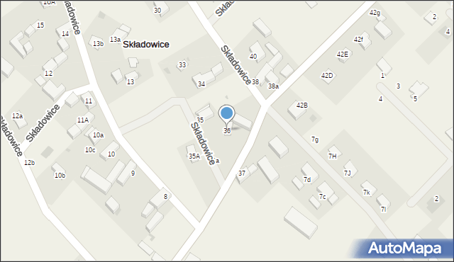 Składowice, Składowice, 36, mapa Składowice