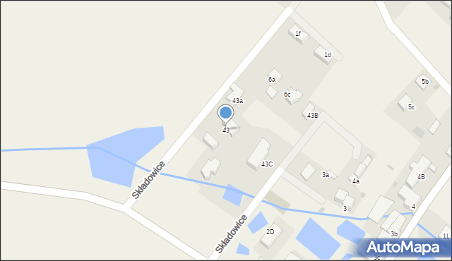 Składowice, Składowice, 43, mapa Składowice