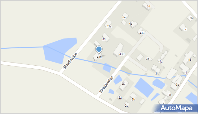 Składowice, Składowice, 43d, mapa Składowice