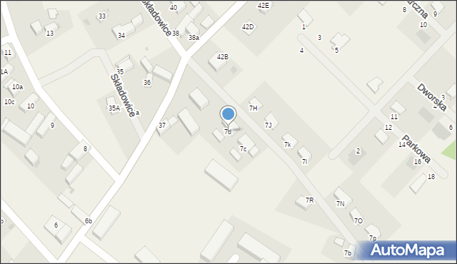 Składowice, Składowice, 7d, mapa Składowice