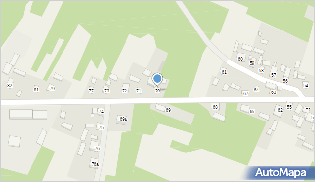 Skłoby, Skłoby, 70, mapa Skłoby