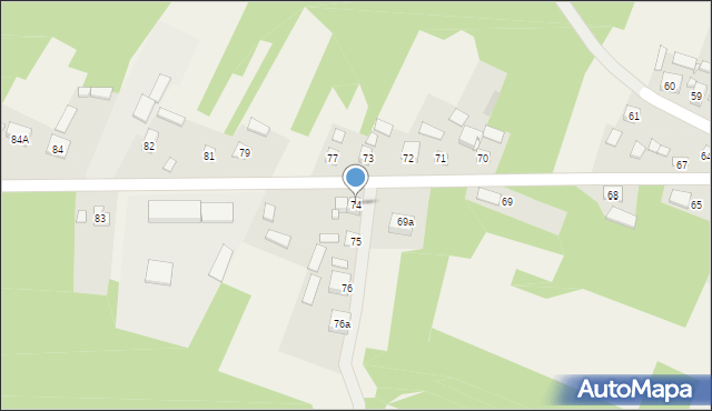 Skłoby, Skłoby, 74, mapa Skłoby