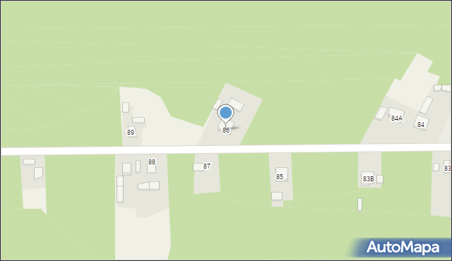 Skłoby, Skłoby, 86, mapa Skłoby