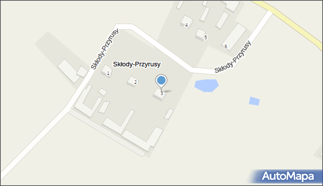 Skłody-Przyrusy, Skłody-Przyrusy, 3, mapa Skłody-Przyrusy