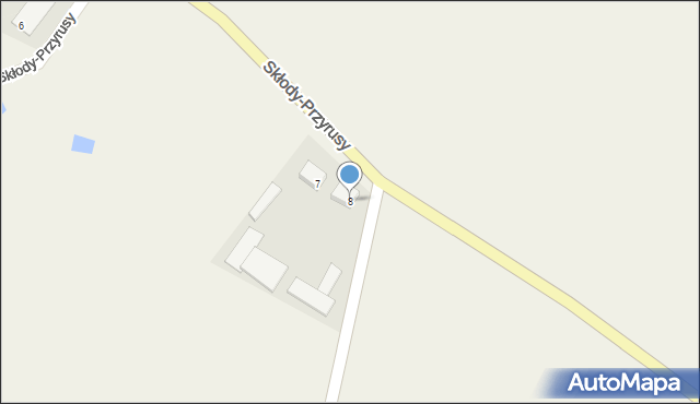 Skłody-Przyrusy, Skłody-Przyrusy, 8, mapa Skłody-Przyrusy