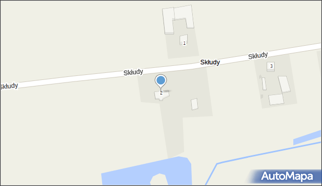 Skłudy, Skłudy, 2, mapa Skłudy