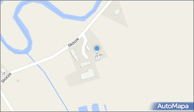 Skocze, Skocze, 13a, mapa Skocze