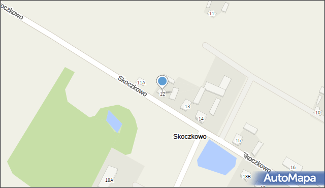 Skoczkowo, Skoczkowo, 12, mapa Skoczkowo