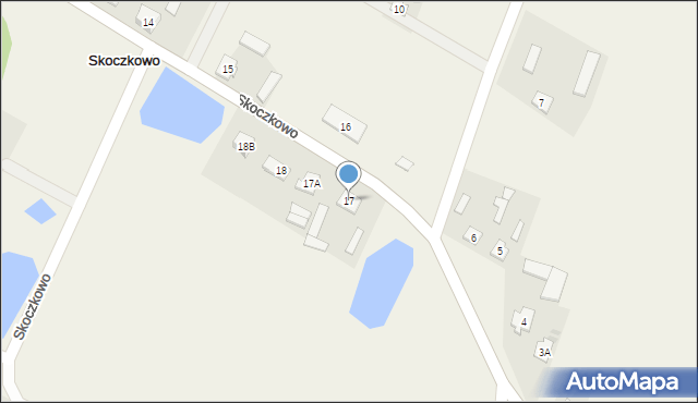 Skoczkowo, Skoczkowo, 17, mapa Skoczkowo