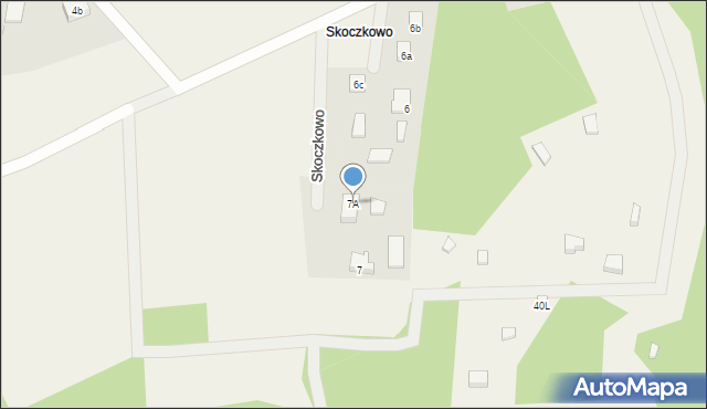 Skoczkowo, Skoczkowo, 7A, mapa Skoczkowo