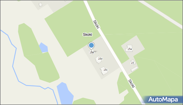 Skoki, Skoki, 16e, mapa Skoki