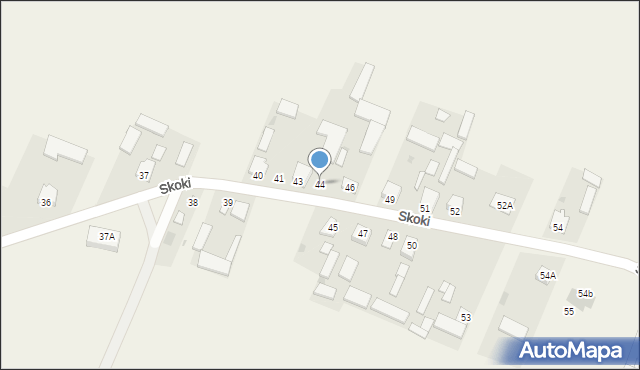 Skoki, Skoki, 44, mapa Skoki