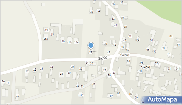 Skoki, Skoki, 28, mapa Skoki