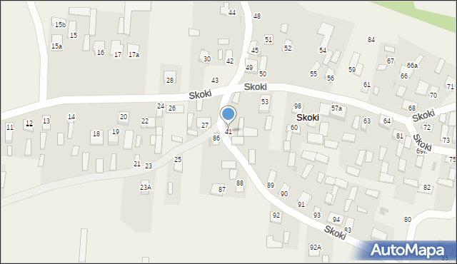 Skoki, Skoki, 41, mapa Skoki