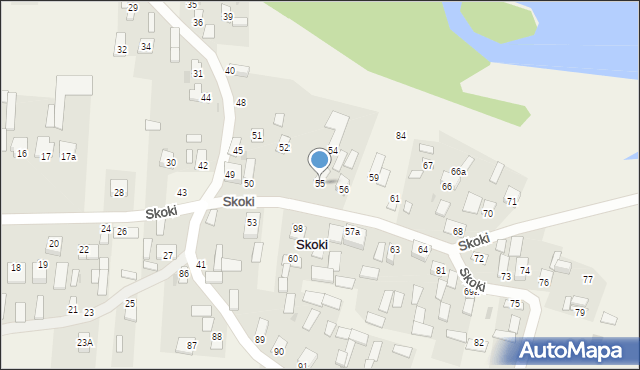 Skoki, Skoki, 55, mapa Skoki