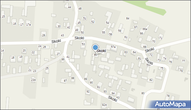 Skoki, Skoki, 60, mapa Skoki