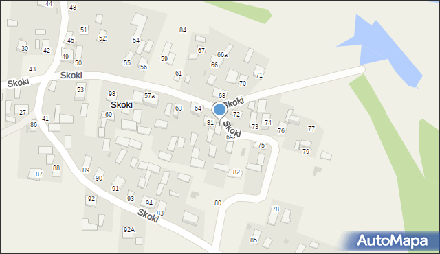 Skoki, Skoki, 69, mapa Skoki