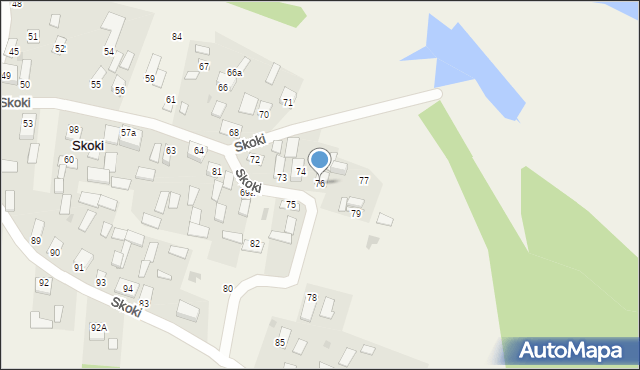 Skoki, Skoki, 76, mapa Skoki