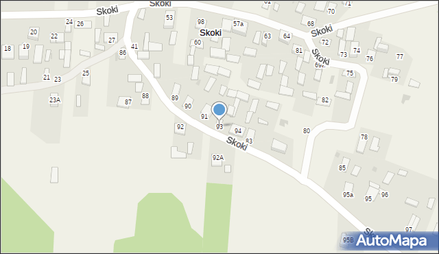 Skoki, Skoki, 93, mapa Skoki