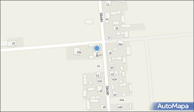 Skoki, Skoki, 38, mapa Skoki