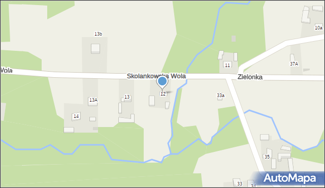 Skolankowska Wola, Skolankowska Wola, 12, mapa Skolankowska Wola