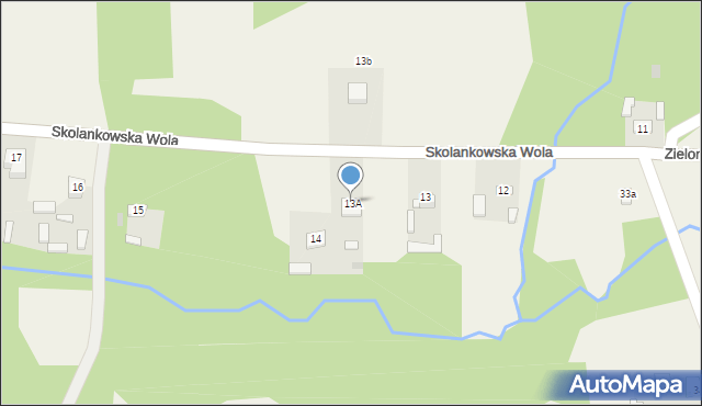 Skolankowska Wola, Skolankowska Wola, 13A, mapa Skolankowska Wola