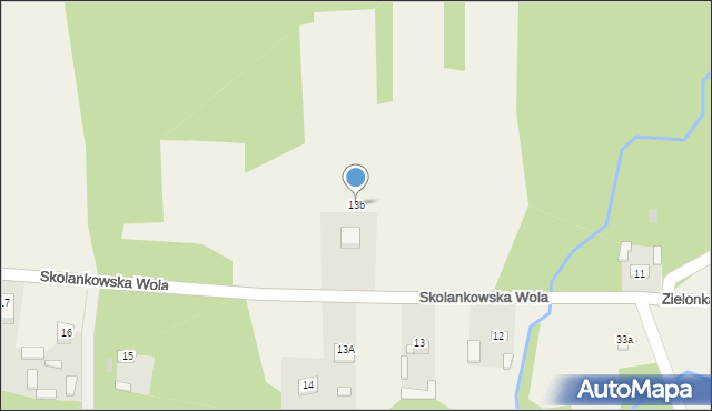 Skolankowska Wola, Skolankowska Wola, 13b, mapa Skolankowska Wola