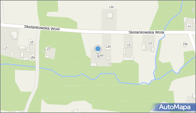 Skolankowska Wola, Skolankowska Wola, 14, mapa Skolankowska Wola