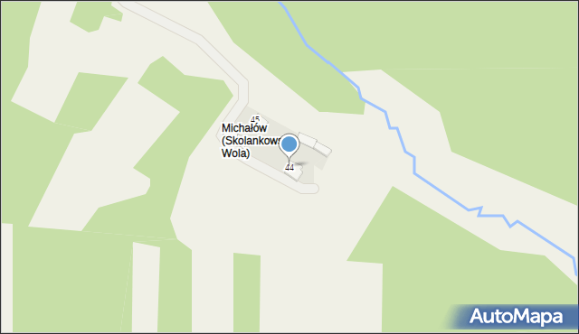 Skolankowska Wola, Skolankowska Wola, 44, mapa Skolankowska Wola