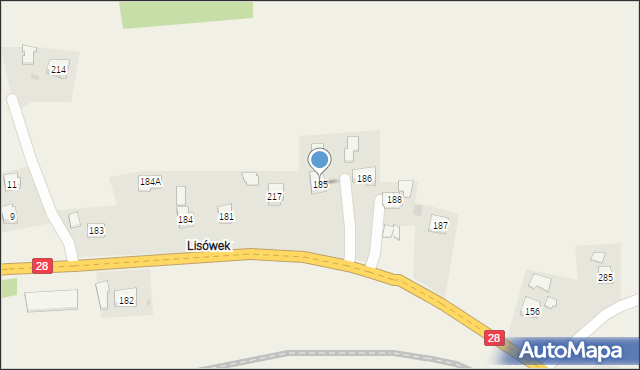 Skołyszyn, Skołyszyn, 185, mapa Skołyszyn