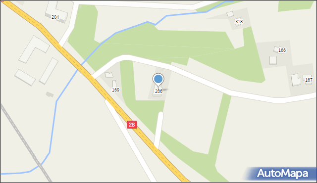 Skołyszyn, Skołyszyn, 206, mapa Skołyszyn