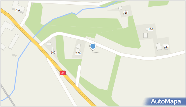 Skołyszyn, Skołyszyn, 206a, mapa Skołyszyn