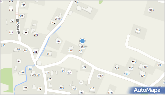 Skołyszyn, Skołyszyn, 32a, mapa Skołyszyn