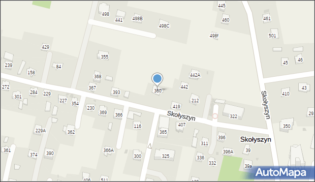 Skołyszyn, Skołyszyn, 360, mapa Skołyszyn