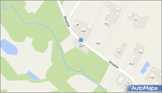 Skopów, Skopów, 65C, mapa Skopów