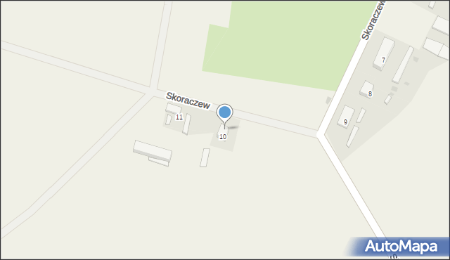 Skoraczew, Skoraczew, 11A, mapa Skoraczew