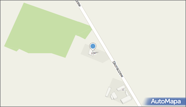 Skoraczew, Skoraczew, 12A, mapa Skoraczew