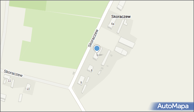 Skoraczew, Skoraczew, 7, mapa Skoraczew