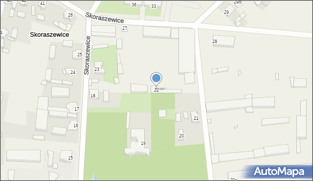 Skoraszewice, Skoraszewice, 22, mapa Skoraszewice