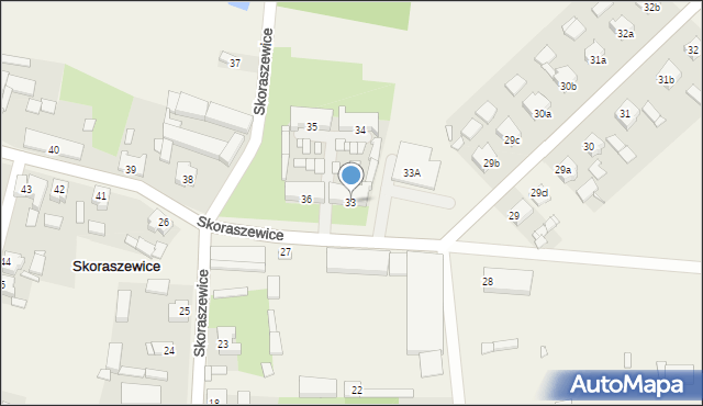 Skoraszewice, Skoraszewice, 33, mapa Skoraszewice