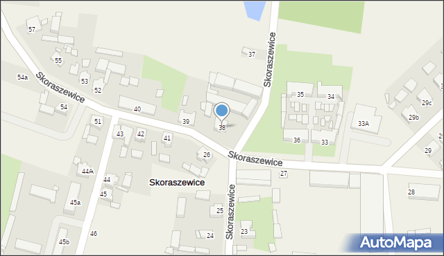 Skoraszewice, Skoraszewice, 38, mapa Skoraszewice