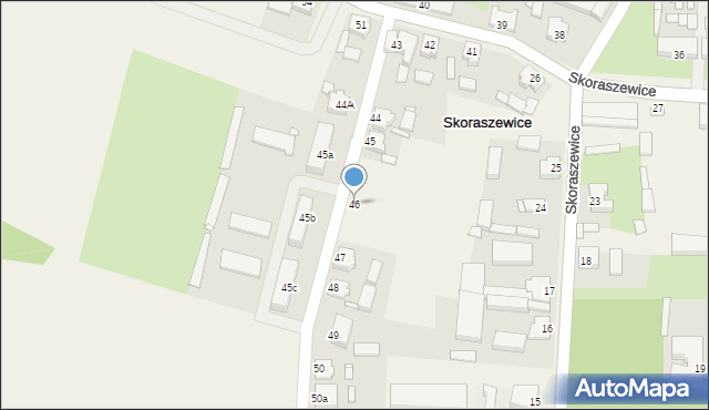 Skoraszewice, Skoraszewice, 46, mapa Skoraszewice