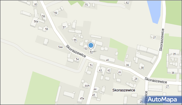 Skoraszewice, Skoraszewice, 52, mapa Skoraszewice