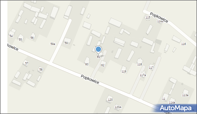 Skorczyce, Skorczyce, 61, mapa Skorczyce