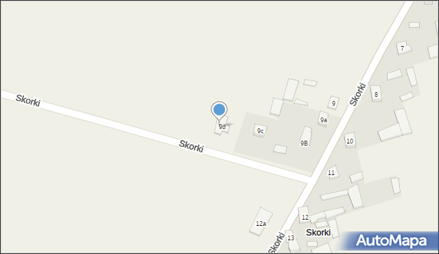 Skorki, Skorki, 9d, mapa Skorki