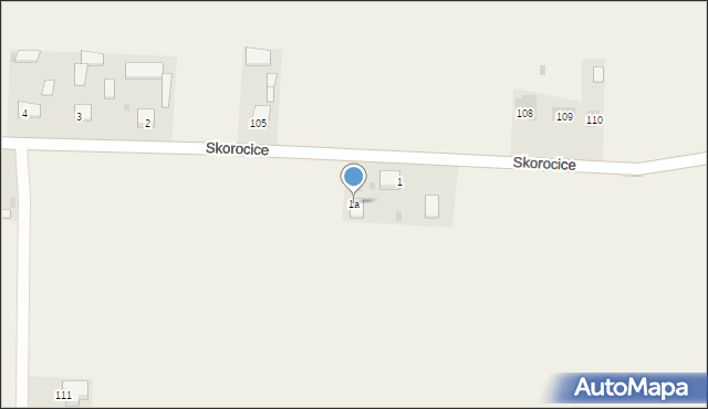 Skorocice, Skorocice, 1a, mapa Skorocice