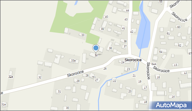 Skorocice, Skorocice, 34, mapa Skorocice