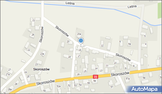 Skoroszów, Skoroszów, 19a, mapa Skoroszów