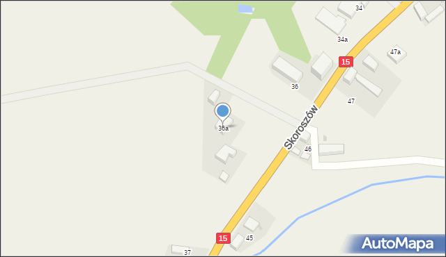 Skoroszów, Skoroszów, 36a, mapa Skoroszów